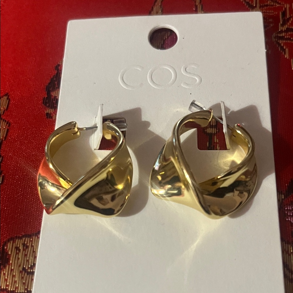 COS Twisted Gold Earrings